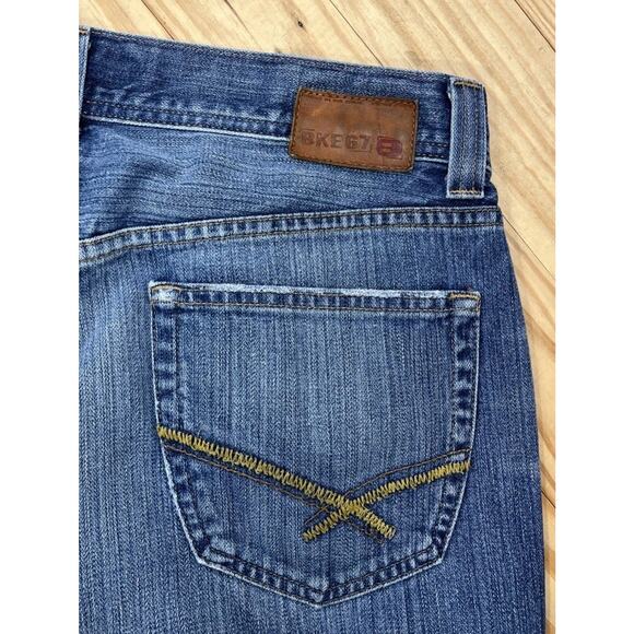 Vintage Y2K Distressed Buckle BKE 67 Luke Bootcut Jeans Mens 33x30 Made In USA - Picture 5 of 7